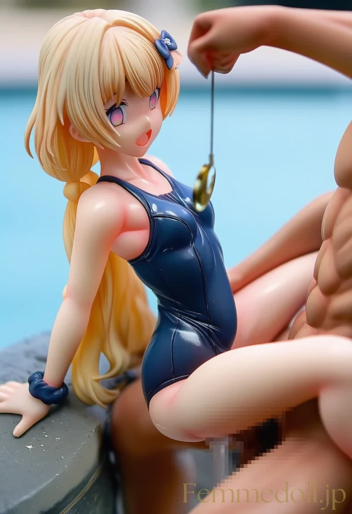 【オリジナル】貧乳美少女がスク水姿で催眠SEX【AIエロイラスト42枚】 56枚目