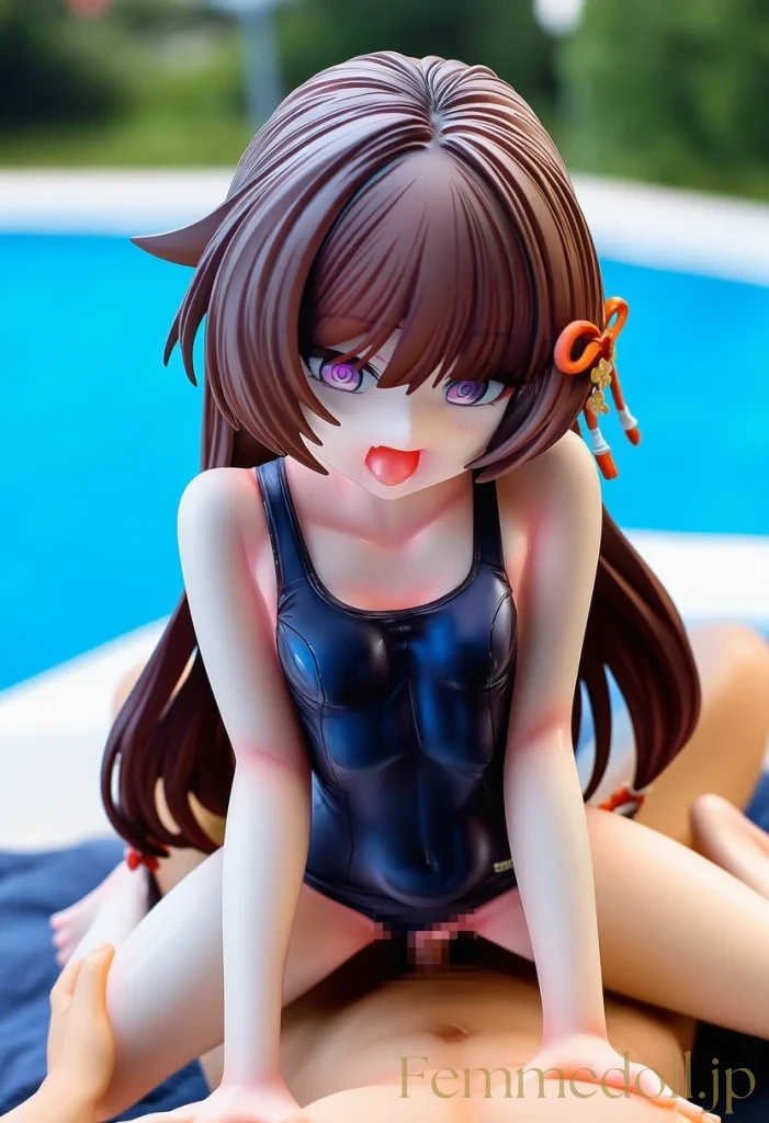 【オリジナル】貧乳美少女がスク水姿で催眠SEX【AIエロイラスト42枚】 46枚目