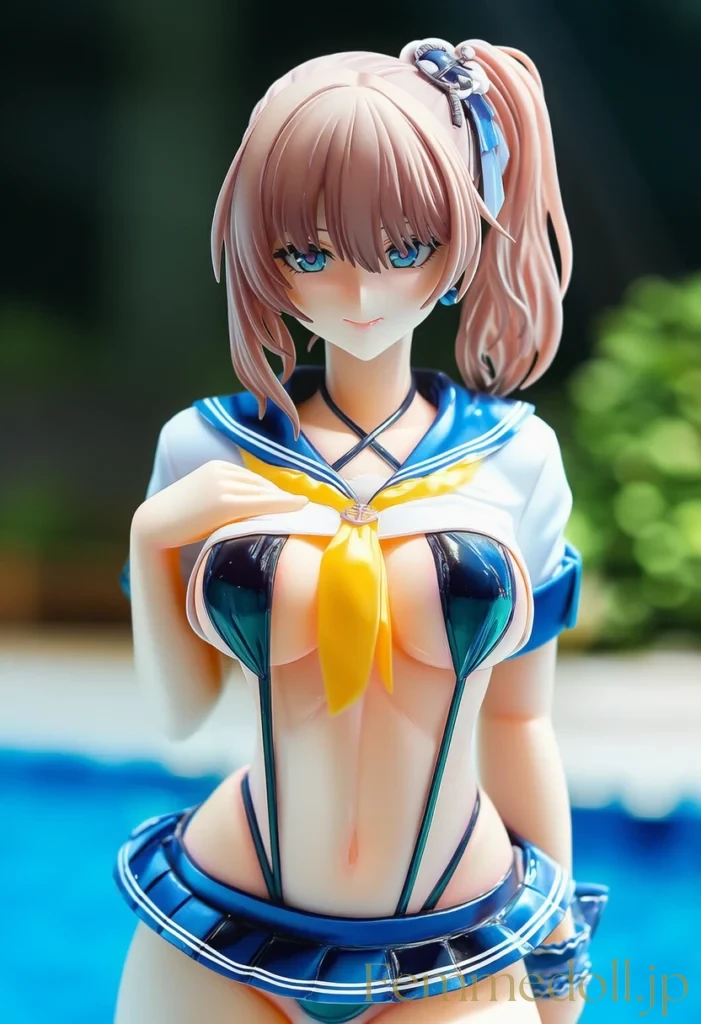 セーラー服の下にスリングショット　セクシー衣装で誘惑♡美少女イラストまとめ 19枚目