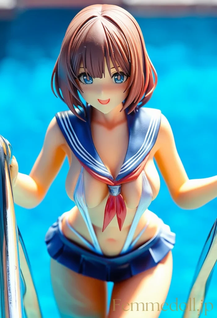 セーラー服の下にスリングショット　セクシー衣装で誘惑♡美少女イラストまとめ 10枚目