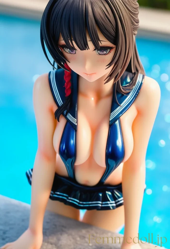 セーラー服の下にスリングショット　セクシー衣装で誘惑♡美少女イラストまとめ 6枚目