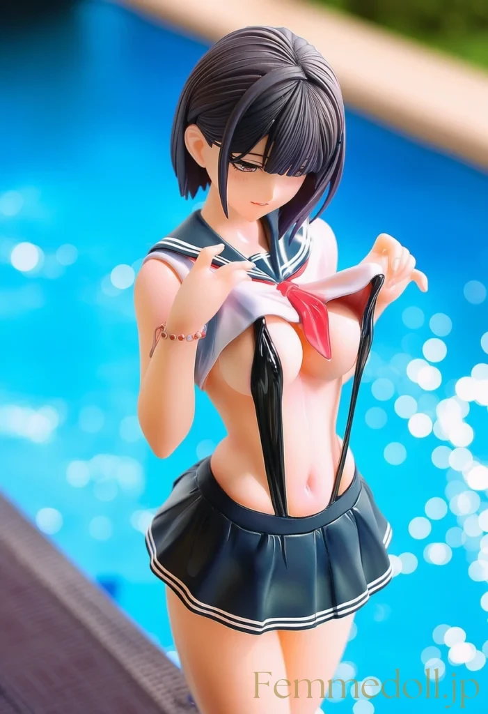 セーラー服の下にスリングショット　セクシー衣装で誘惑♡美少女イラストまとめ 2枚目