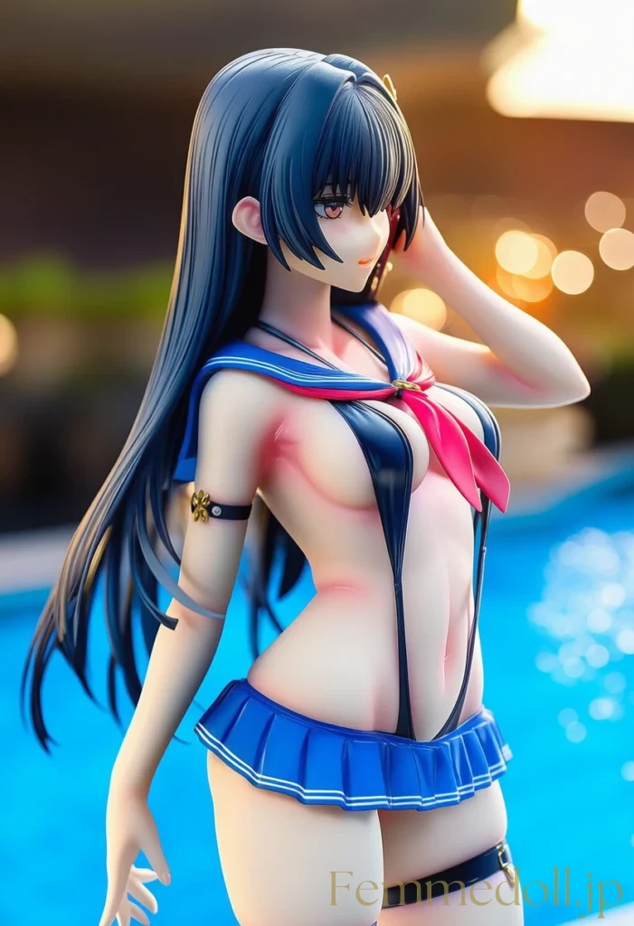 セーラー服の下にスリングショット　セクシー衣装で誘惑♡美少女イラストまとめ 1枚目