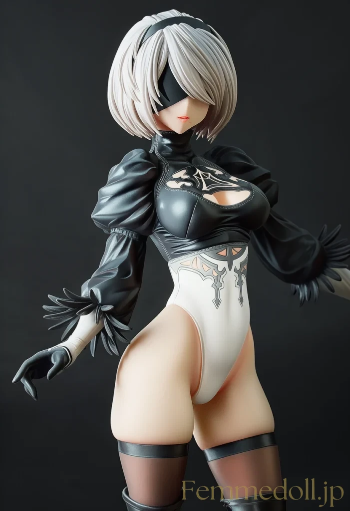 【ニーア オートマタ】2B：黒装束と白い美貌【AI生成イラスト30枚】 79枚目