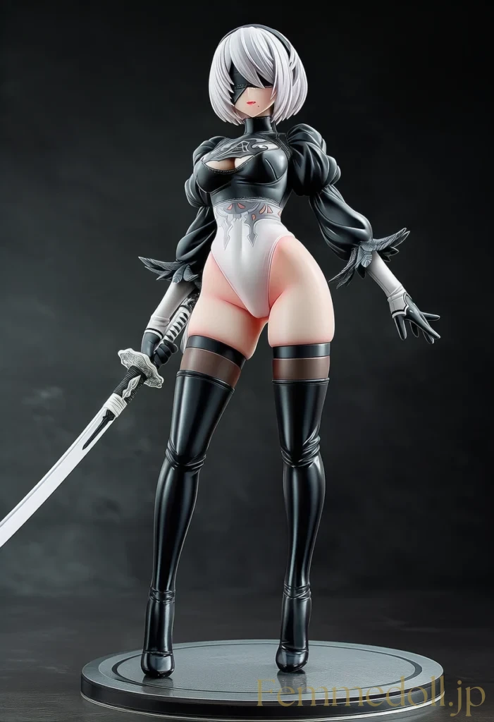 【ニーア オートマタ】2B：黒装束と白い美貌【AI生成イラスト30枚】 61枚目