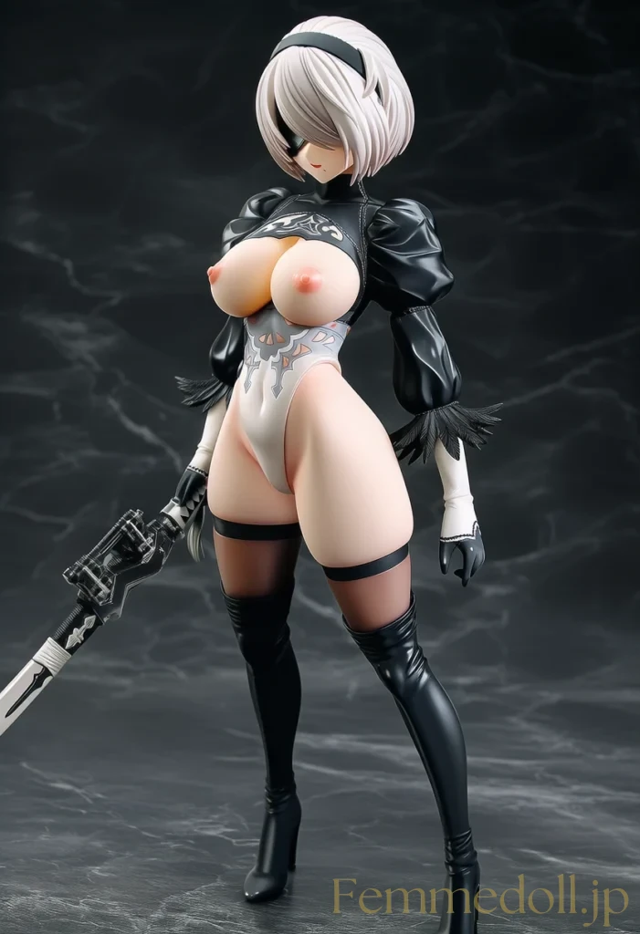 【ニーア オートマタ】2B：黒装束と白い美貌【AI生成イラスト30枚】 43枚目