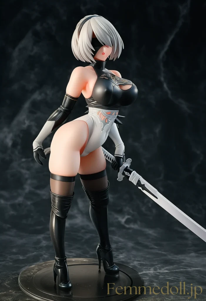 【ニーア オートマタ】2B：黒装束と白い美貌【AI生成イラスト30枚】 39枚目