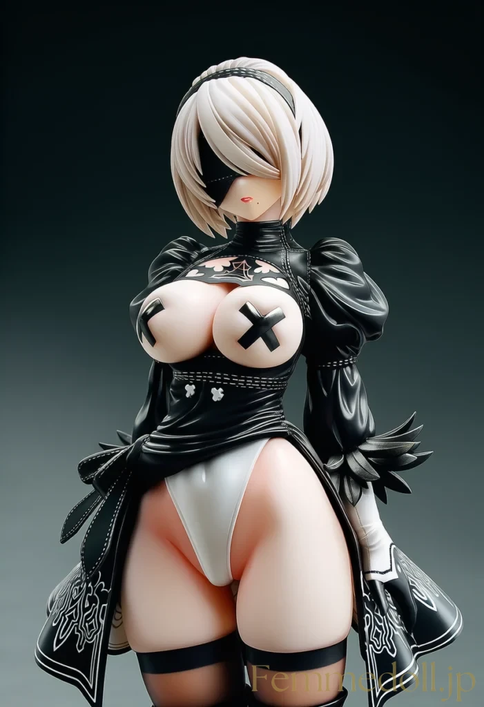 【ニーア オートマタ】2B：黒装束と白い美貌【AI生成イラスト30枚】 69枚目