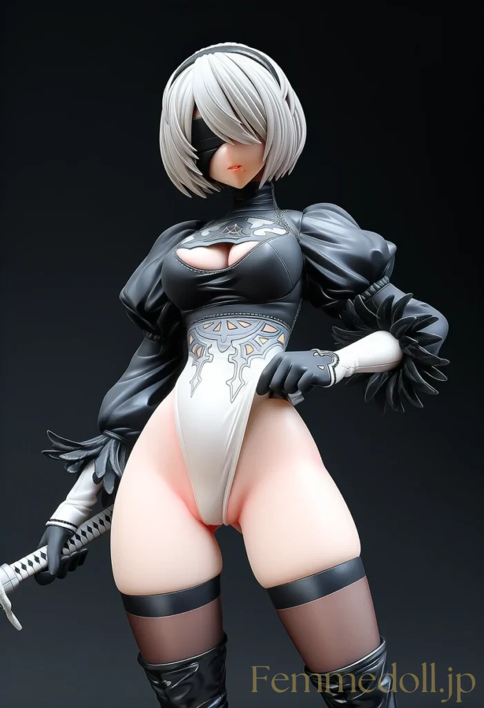 【ニーア オートマタ】2B：黒装束と白い美貌【AI生成イラスト30枚】 67枚目