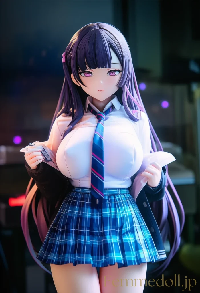 爆乳制服娘の誘惑 揺れ動くおっぱいであなたを誘う 49枚目