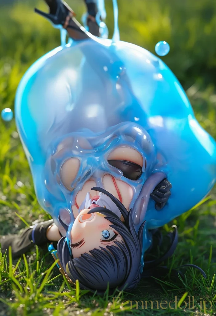 爆乳美女がスライムに犯される　全身を溶かされるような快楽 37枚目