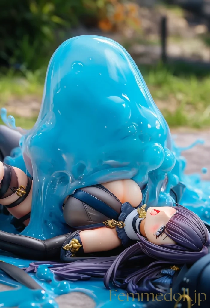 爆乳美女がスライムに犯される　全身を溶かされるような快楽 23枚目