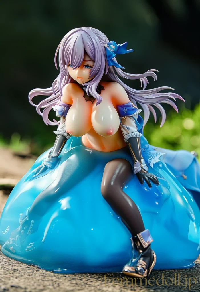 爆乳美女がスライムに犯される　全身を溶かされるような快楽 15枚目