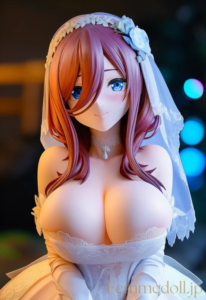 【五等分の花嫁】中野三玖:ウェディング姿で甘く蕩ける恥じらいの吐息【AI生成イラスト52枚】 101枚目