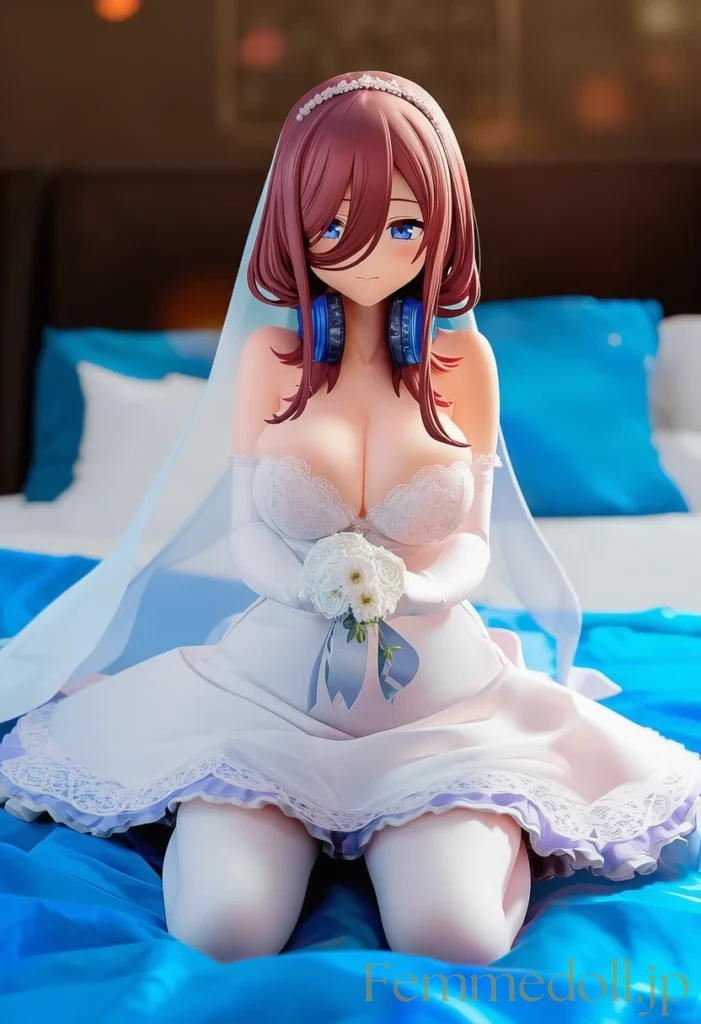【五等分の花嫁】中野三玖:ウェディング姿で甘く蕩ける恥じらいの吐息【AI生成イラスト52枚】 21枚目
