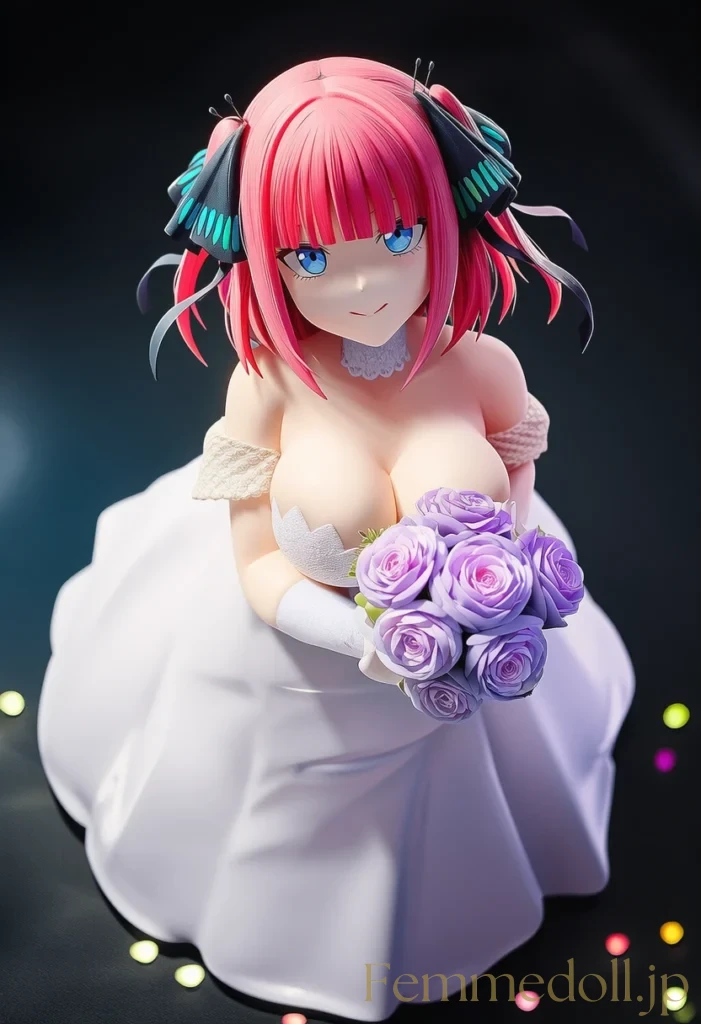 【五等分の花嫁】中野二乃:ツンデレ花嫁の甘く溶ける初夜【AI生成イラスト49枚】 77枚目