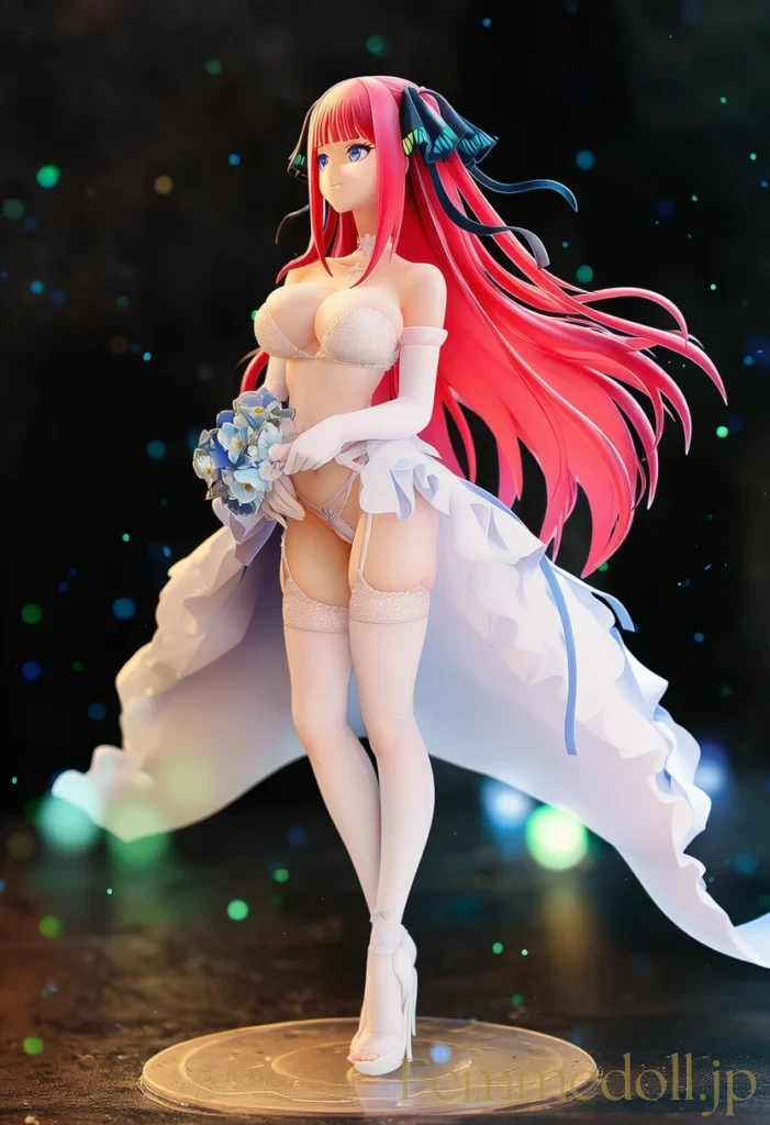 【五等分の花嫁】中野二乃:ツンデレ花嫁の甘く溶ける初夜【AI生成イラスト49枚】 107枚目