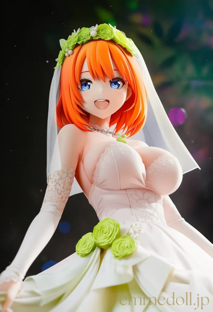【五等分の花嫁】中野四葉:明るい笑顔の花嫁が零す甘い吐息【AI生成イラスト44枚】 61枚目