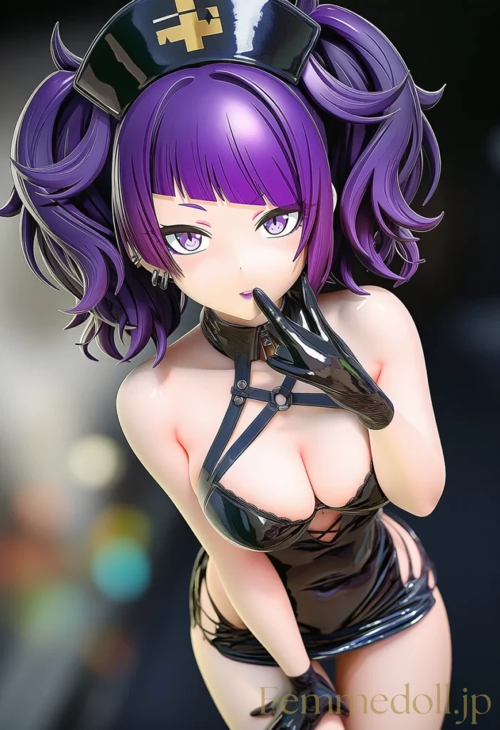 【シャニマス】田中摩美々:黒ナースの甘く怠惰な紫の誘惑【AI生成イラスト30枚】 65枚目