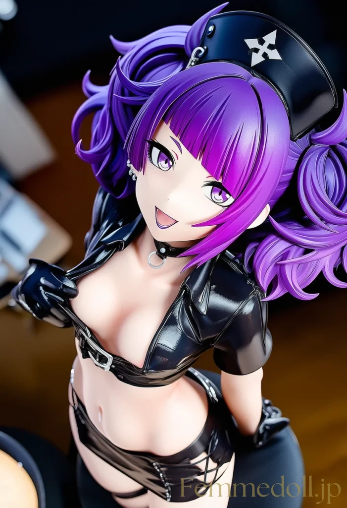 【シャニマス】田中摩美々:黒ナースの甘く怠惰な紫の誘惑【AI生成イラスト30枚】 39枚目