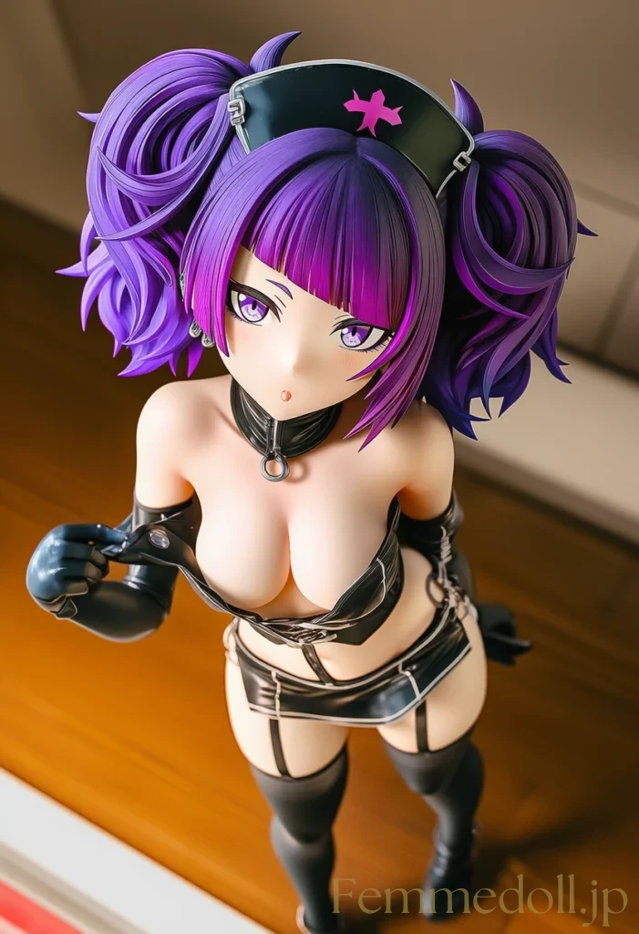 【シャニマス】田中摩美々:黒ナースの甘く怠惰な紫の誘惑【AI生成イラスト30枚】 33枚目