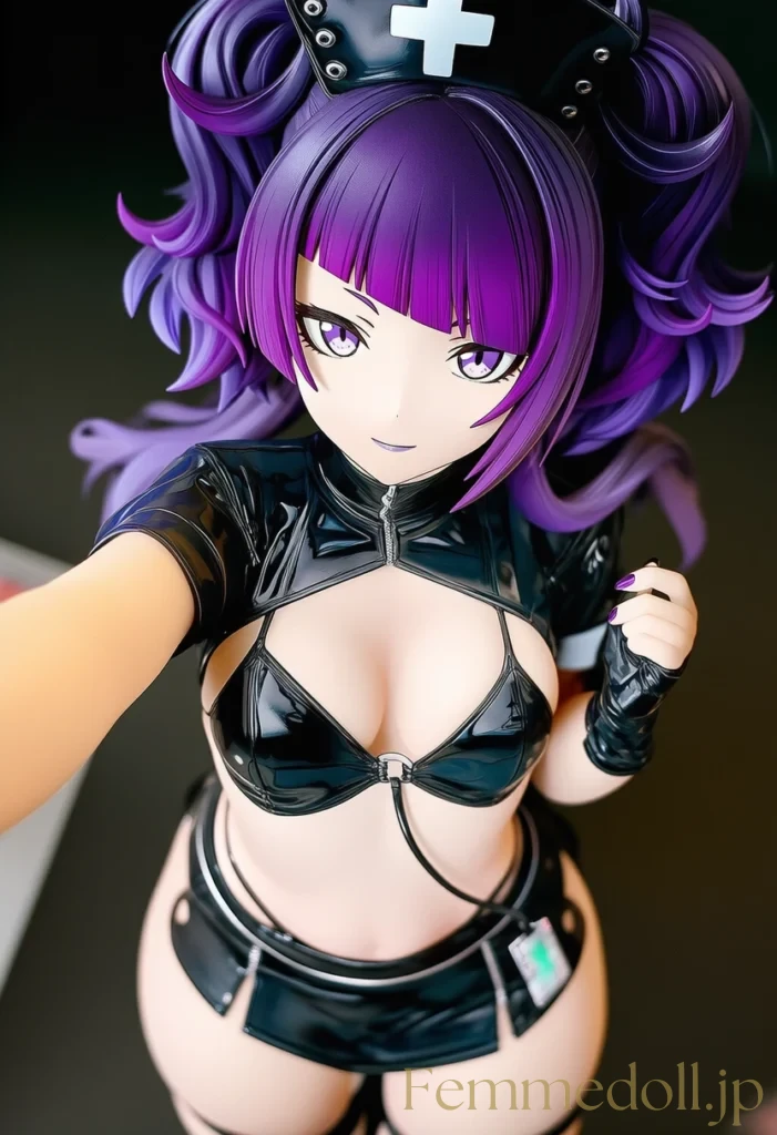 【シャニマス】田中摩美々:黒ナースの甘く怠惰な紫の誘惑【AI生成イラスト30枚】 31枚目