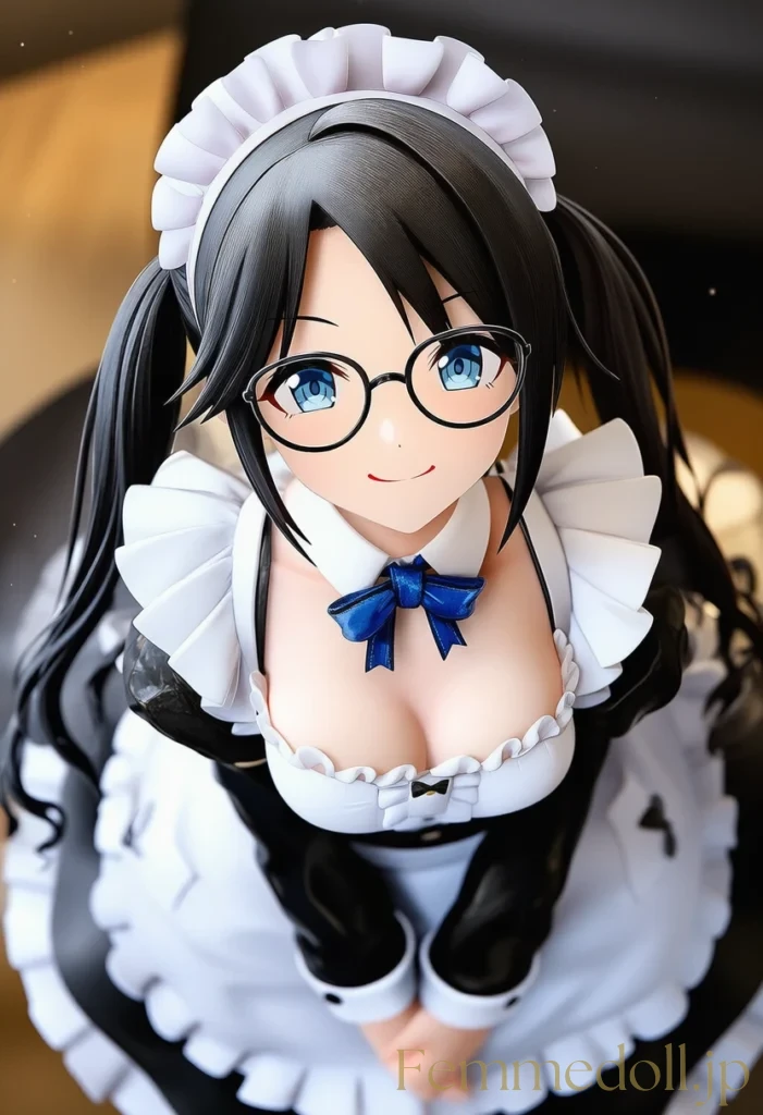 【シャニマス】三峰結華：メイド服の眼鏡サブカルが甘く誘う夜【AI生成イラスト47枚】 81枚目
